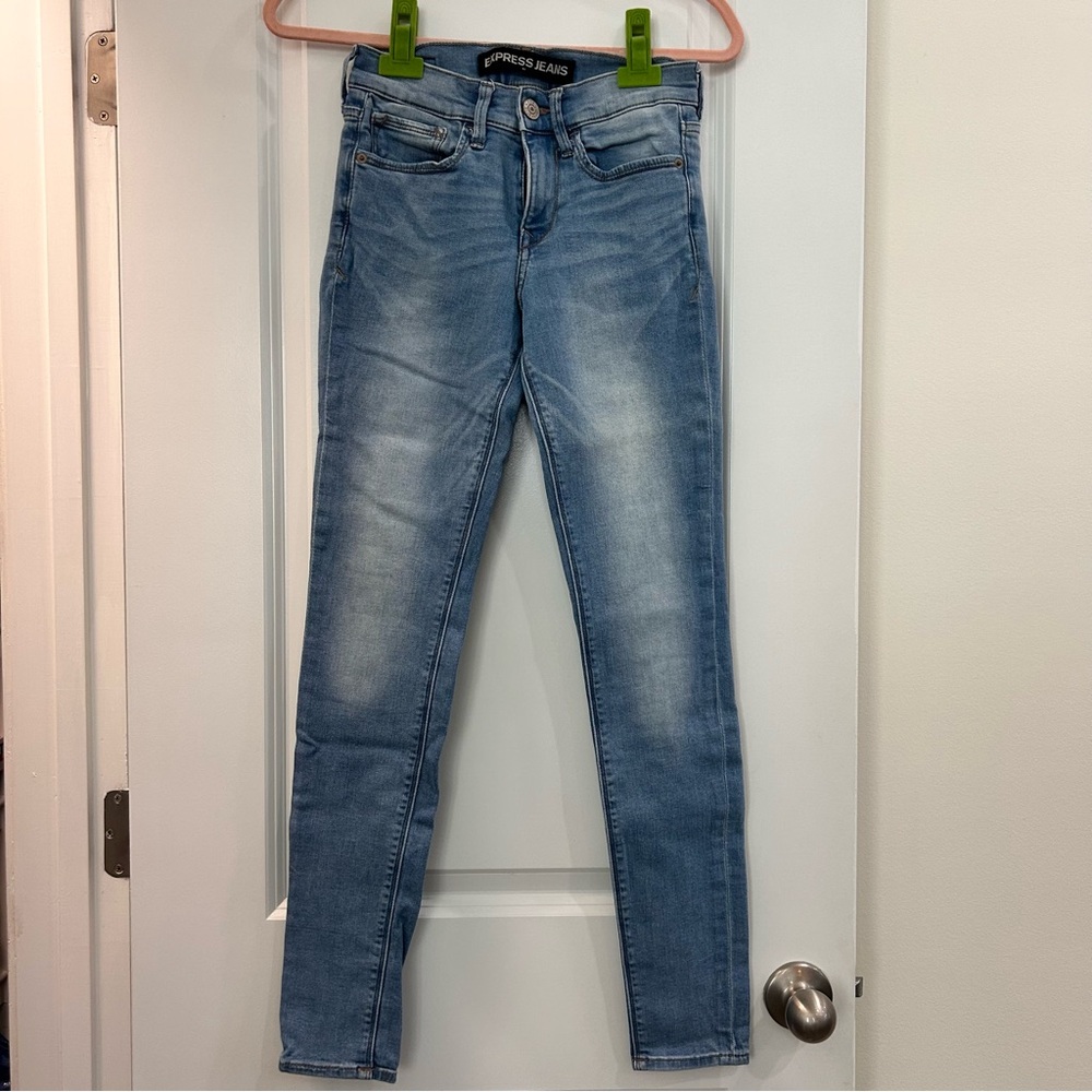 Express Light Blue Legging Jeans